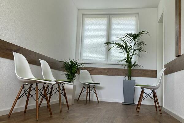 Wartebereich Physio Elzufer MHZ Plissee Emmendingen